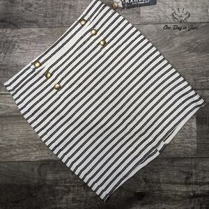 Rampage Juniors Striped Light Denim Skirt Size 5